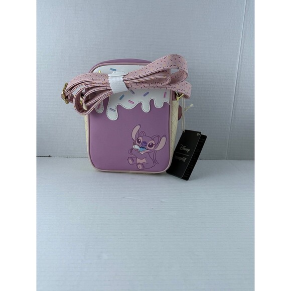 Loungefly Disney Lilo & Stitch Angel Ice Cream Cone Crossbody Bag - Picture 3 of 4